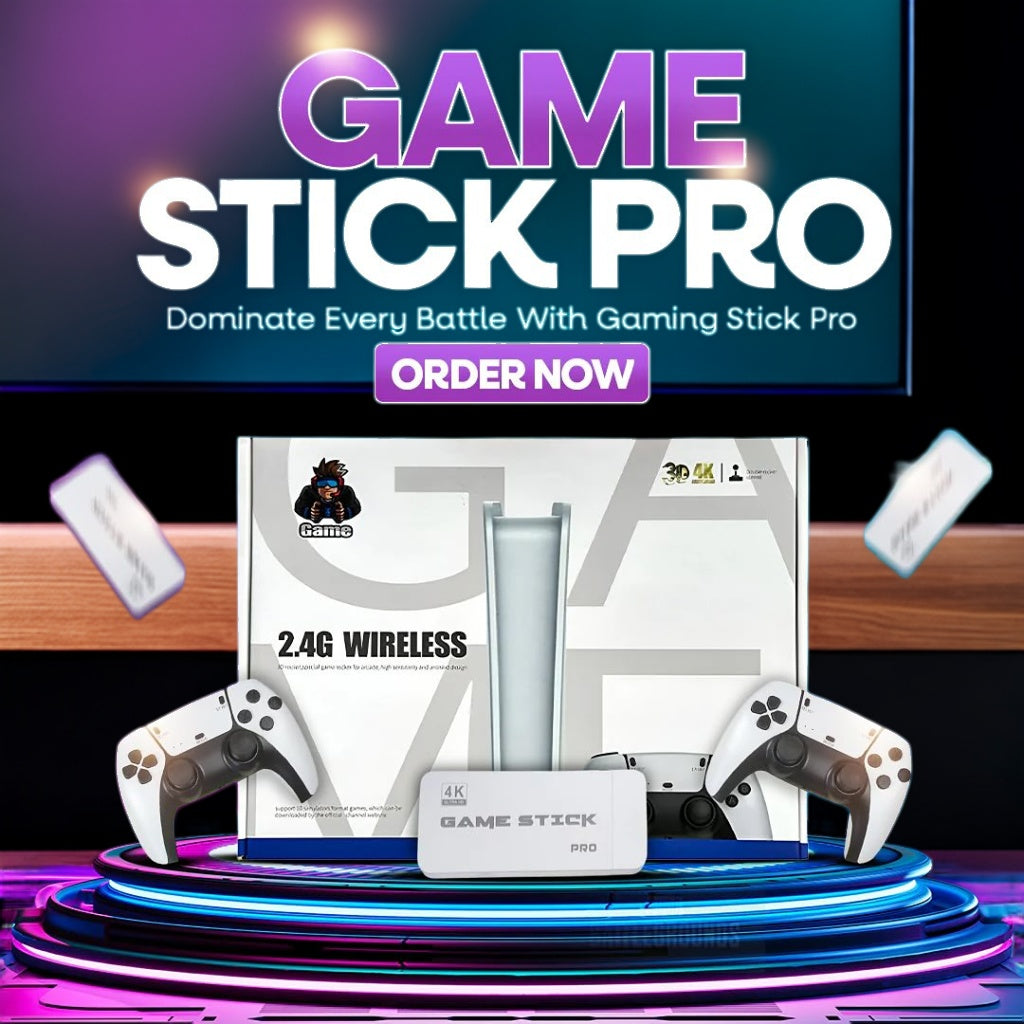 RETRO GAME STICK PRO (2 WIRELESS CONTROLLERS INCLUDED)