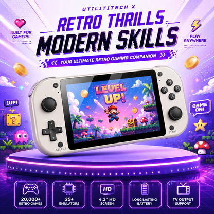Retro Handheld Gaming Console – 4.3” HD Screen