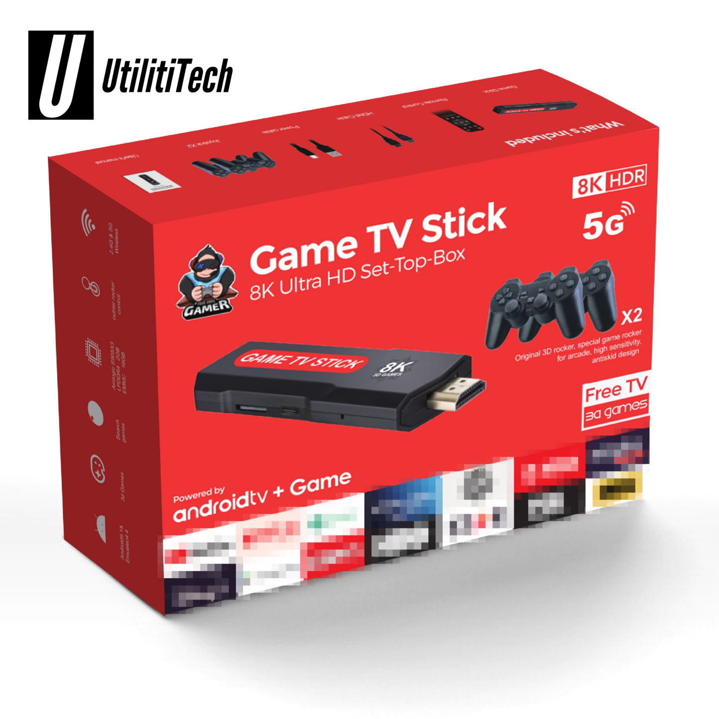 8K Ultra HD Game TV Stick