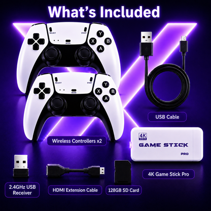 UtilitiTech X™ Retro Game Stick Pro+ 2 Wireless Controllers