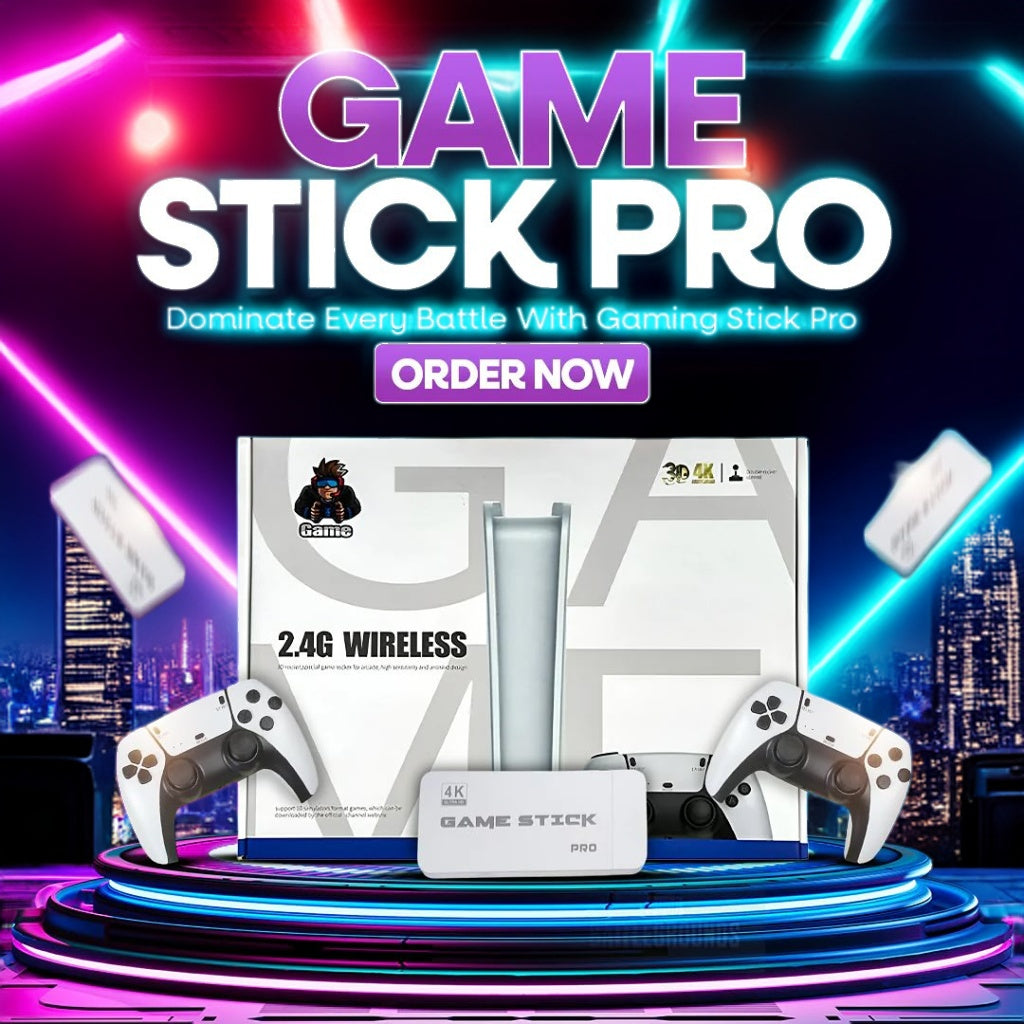 RETRO GAME STICK PRO (2 WIRELESS CONTROLLERS INCLUDED)
