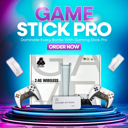 RETRO GAME STICK PRO (2 WIRELESS CONTROLLERS INCLUDED)