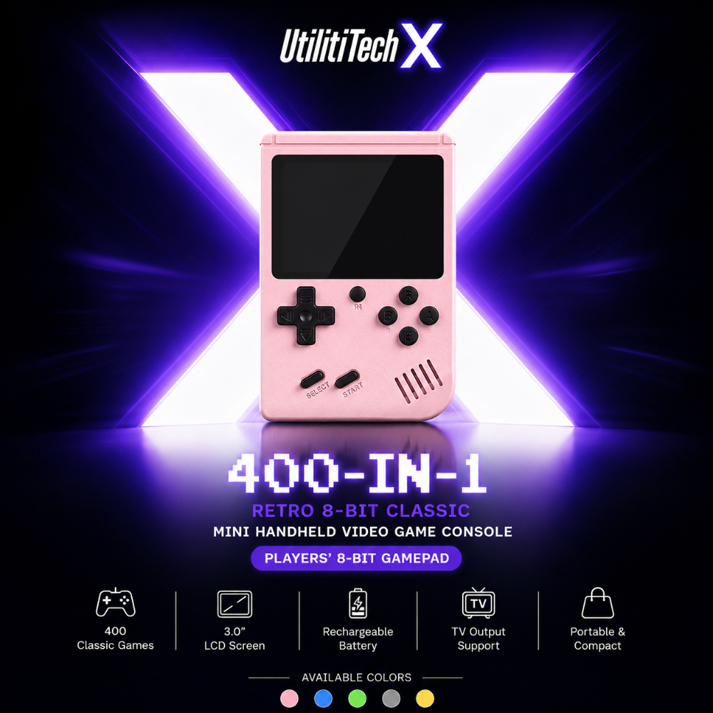 400-in-1 Retro 8-Bit Classic Mini Handheld Game Console