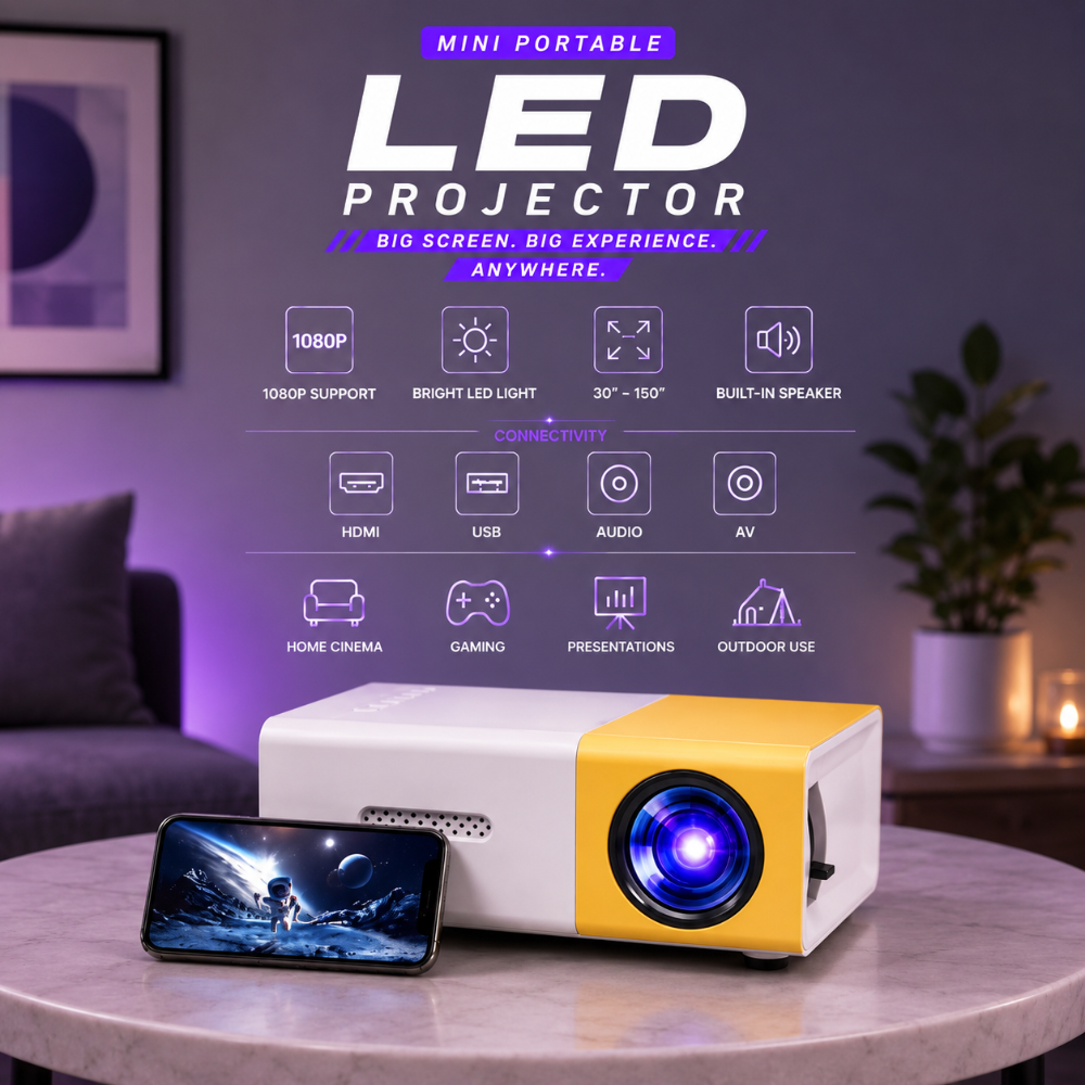 Mini Portable LED Projector