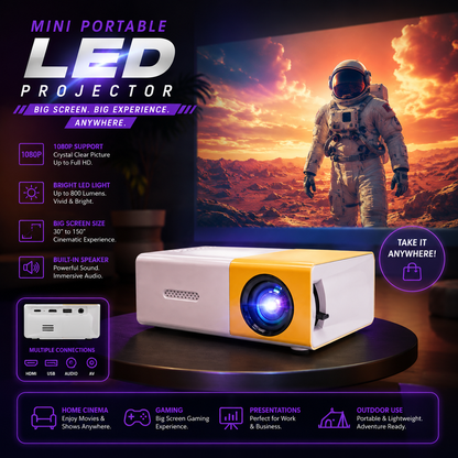 Mini Portable LED Projector